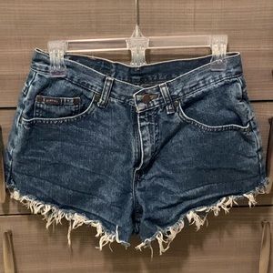 Riders by Lee High Waisted Handmade Blue Jean Shorts Sz.4